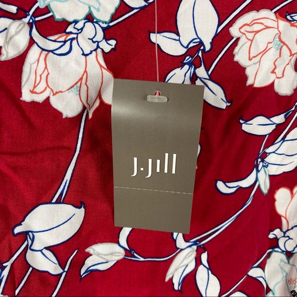 J. JILL | Red and White Floral Maxi Dress - Picture 6 of 10